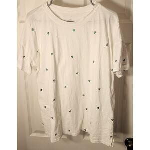 Maurices 24/7 Clover Tee White XL Shamrock Lucky Top